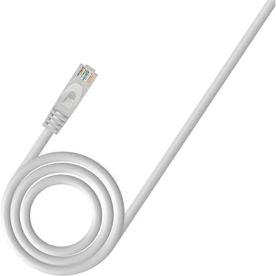 0.5m LSZH Cat.6A UTP AWG24 White Network Cable Ideal for Fast and Secure Connections