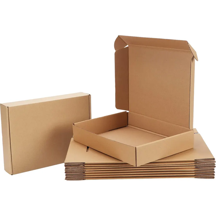 11x8x2 Cardboard Shipping Boxes Set of 20, Brown