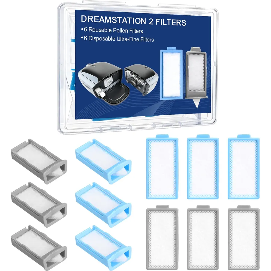 12 PCS Filters Compatible with DreamStation 2 Replacement Filter Supplies