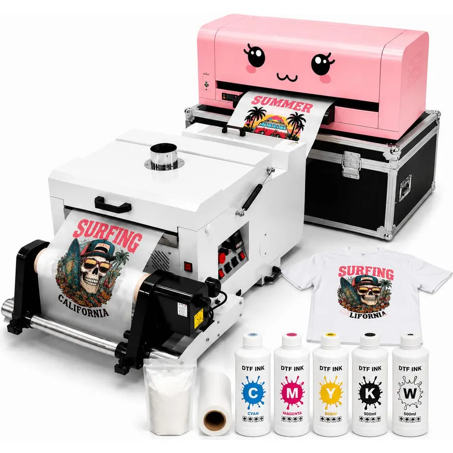 13" All-in-One DTF Printer with FM600 for T-Shirt Printing