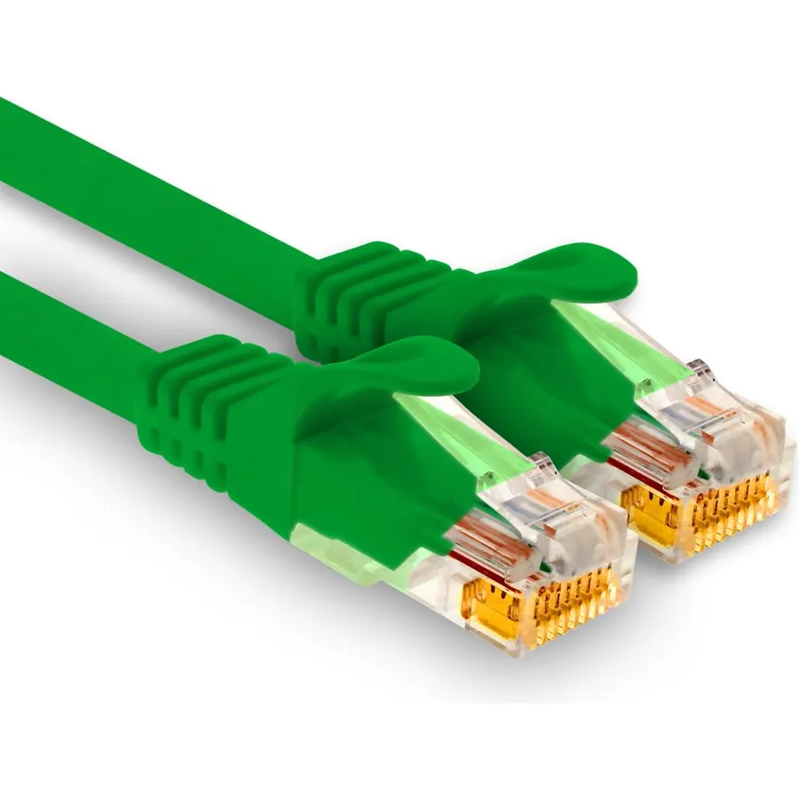 1aTTack.de 1x 15m CAT7 Ethernet LAN Network Cable RJ45 - green
