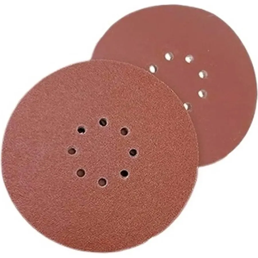 20 Pcs 9 Inch 8 Hole 225mm Hook and Loop Sanding Disc 40-2000 Grit Flocking Sandpaper for Grinder Random Orbital Sander Paper(240)