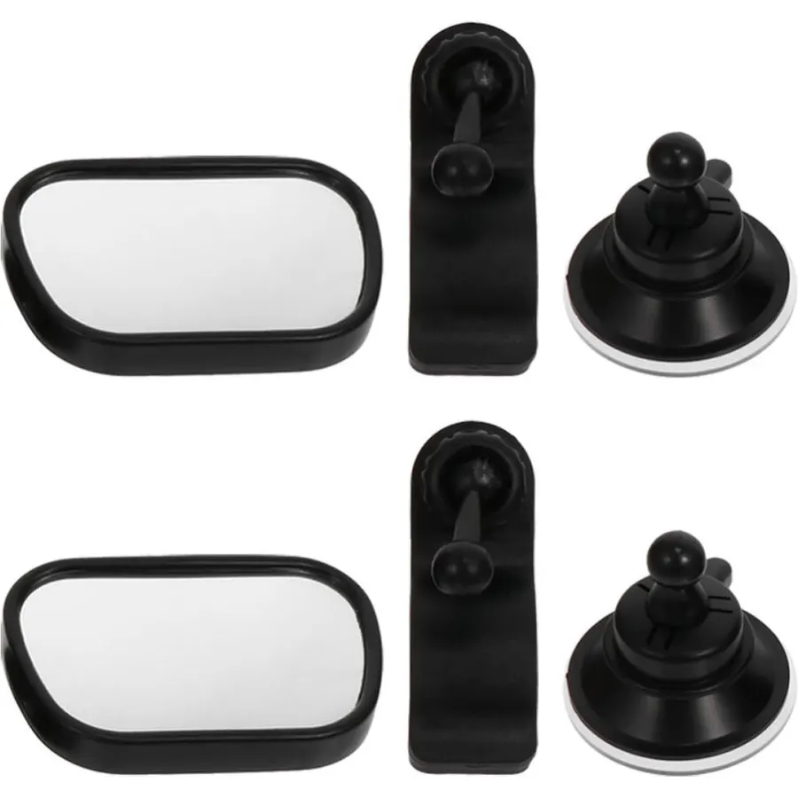 2pcs Back Seat Mirror, 360° Rotation Wide-angle Rear View
