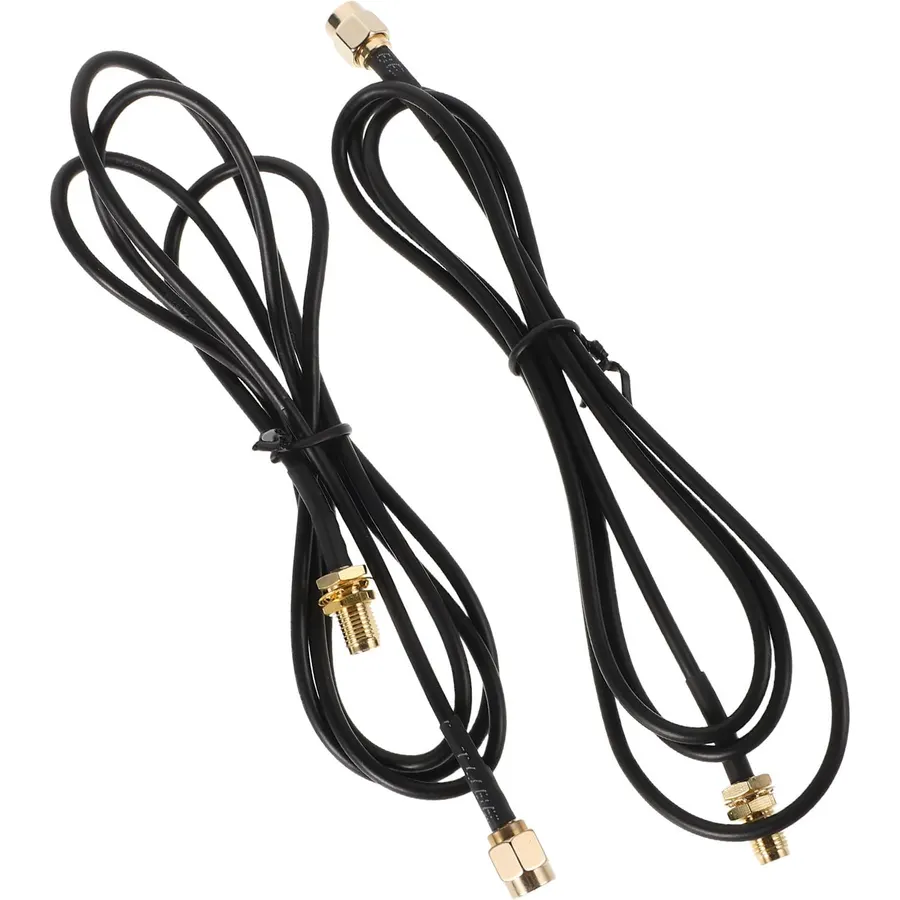 2pcs SMA Male to Female Antenna Extension Cable 0-6g 50ω Rg174 Coaxial