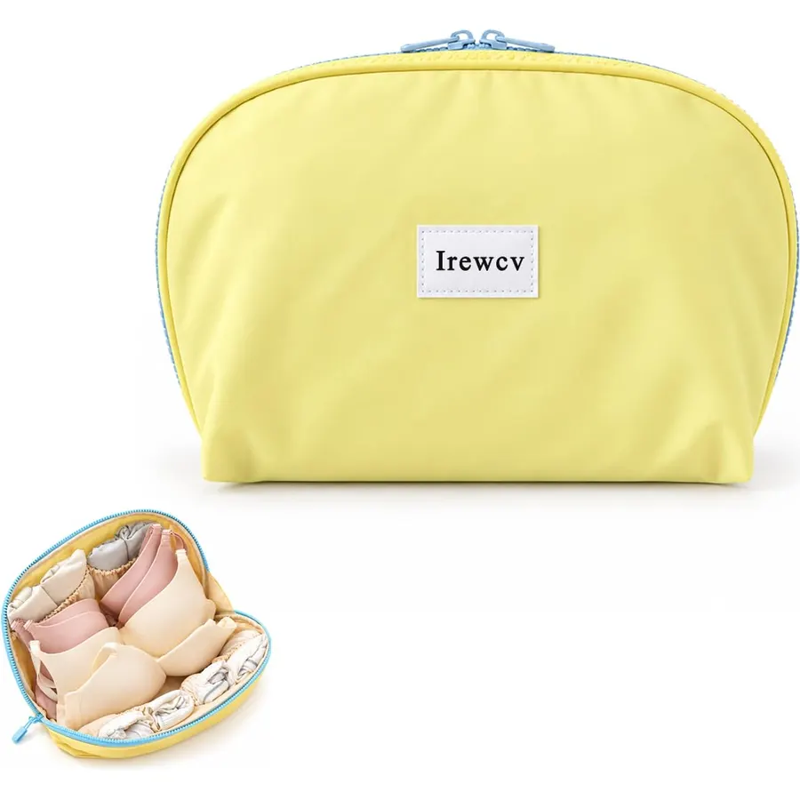 3 in 1 Travel Underwear Organizer Bag, Oxford Fabric, 180-Degree Opening
