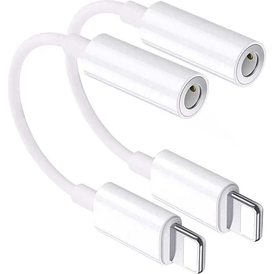 [Apple MFi Certified] iPhone 3.5mm Headphone Jack Adapter,2Pack for Apple Lightning to 3.5mm Earphones Jack Adapter Cord Dongle Aux Cable Converter Accessories Compatible with iPhone14 13 12 11/Xs/XR