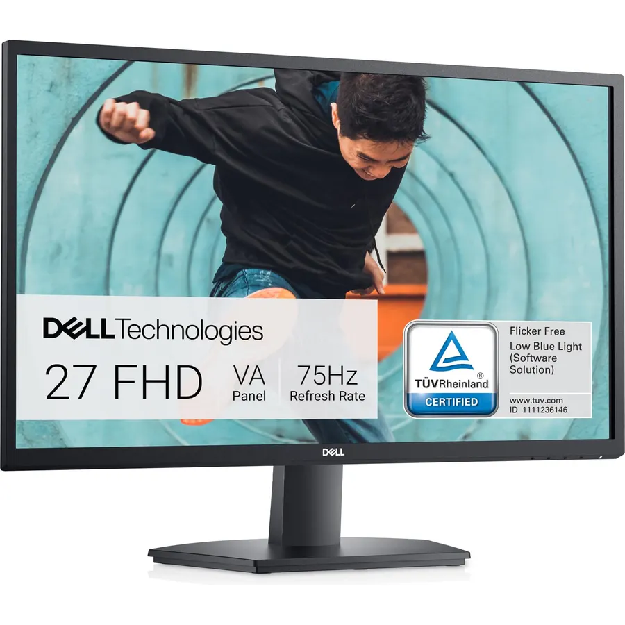 Dell SE2422HX 24 inch FHD Monitor, 75Hz, ComfortView, Anti-Glare, AMD FreeSync