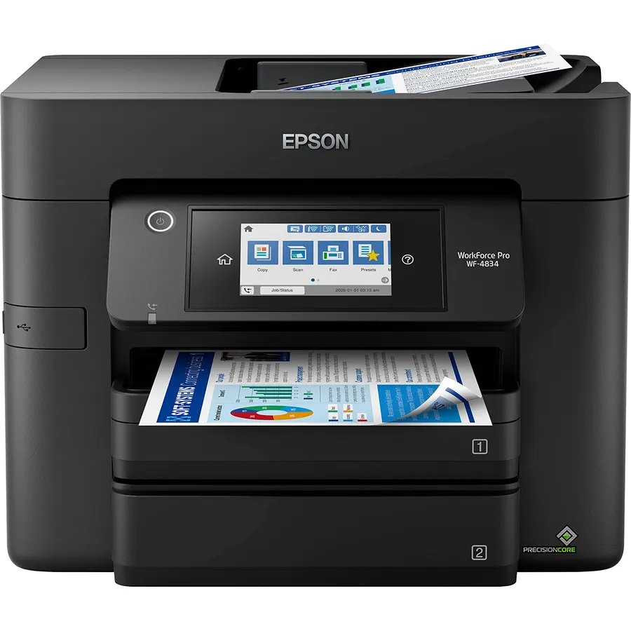 Epson Workforce Pro WF-4834 Wireless Color All-in-One Inkjet Printer