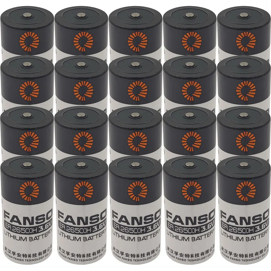 (20 Counts) ER26500H Size C Lithium Replacement Battery for FANSO ER26500 3.6V 8500mAh Battery for Automobile Tire Pressure Monitor, Electricity Meter (No Plug)