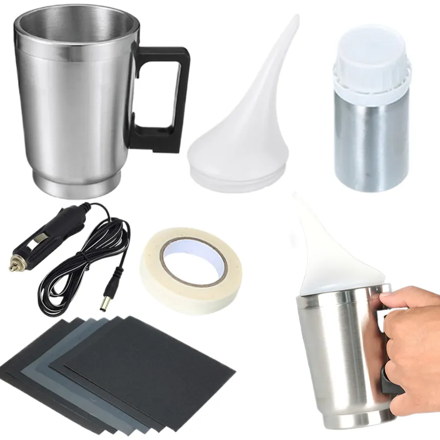 Headlight Restorer Kit, Car Headlight Restoration Kit with Atomizing Cup, Repair Fluid and Sandpaper, Lens Glass Polishing
