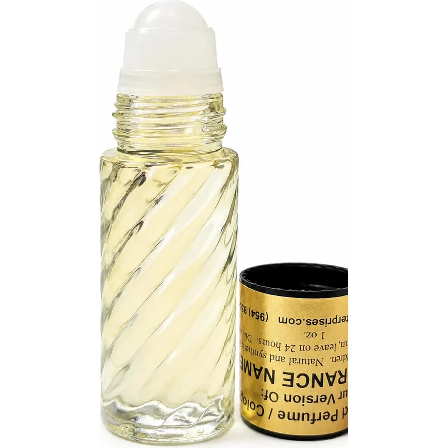 HYWD Enterprises Cologne Oil Comparable to CHROME UNITED for Men, Fragrance Rendition, Eau de Parfum, 1 oz. (30ml) Swirly Glass Roll on