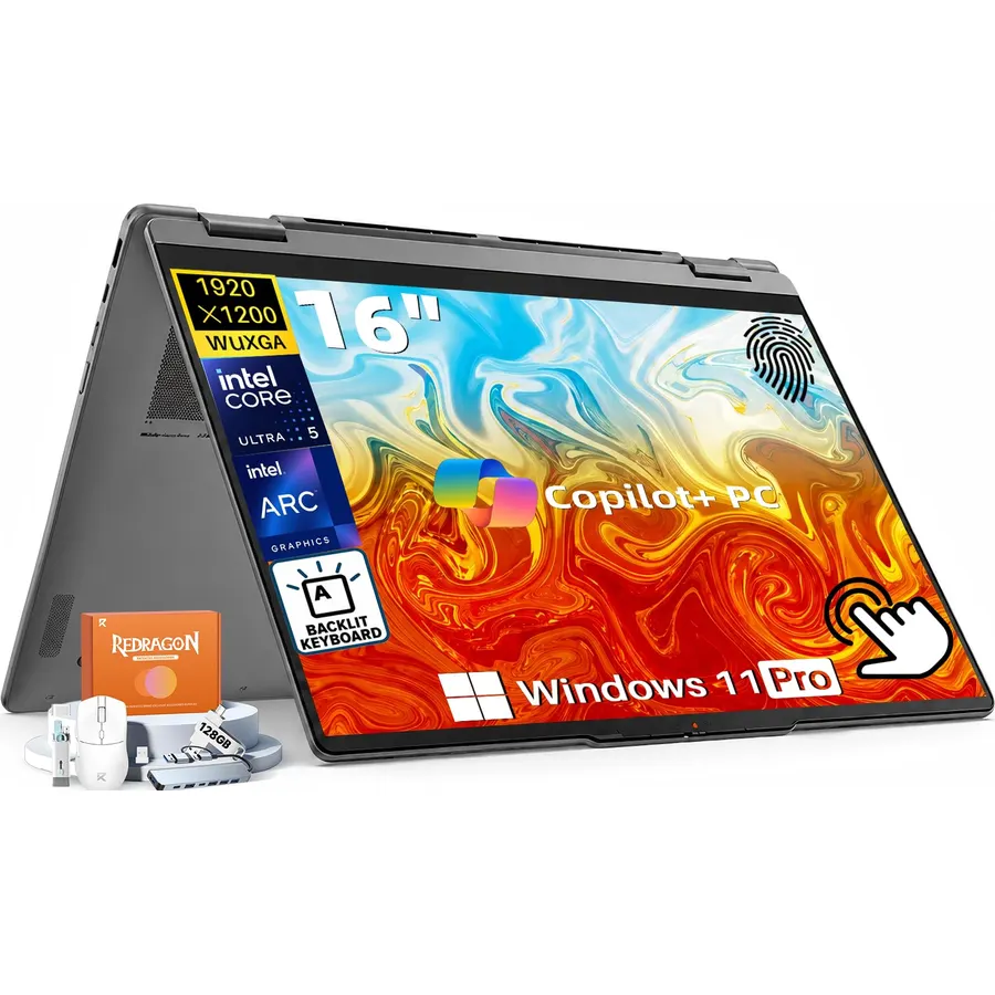 Lenovo Yoga 7i 2-in-1 Laptop 2026, 16'' 2K IPS Touchscreen, Copilot AI PC