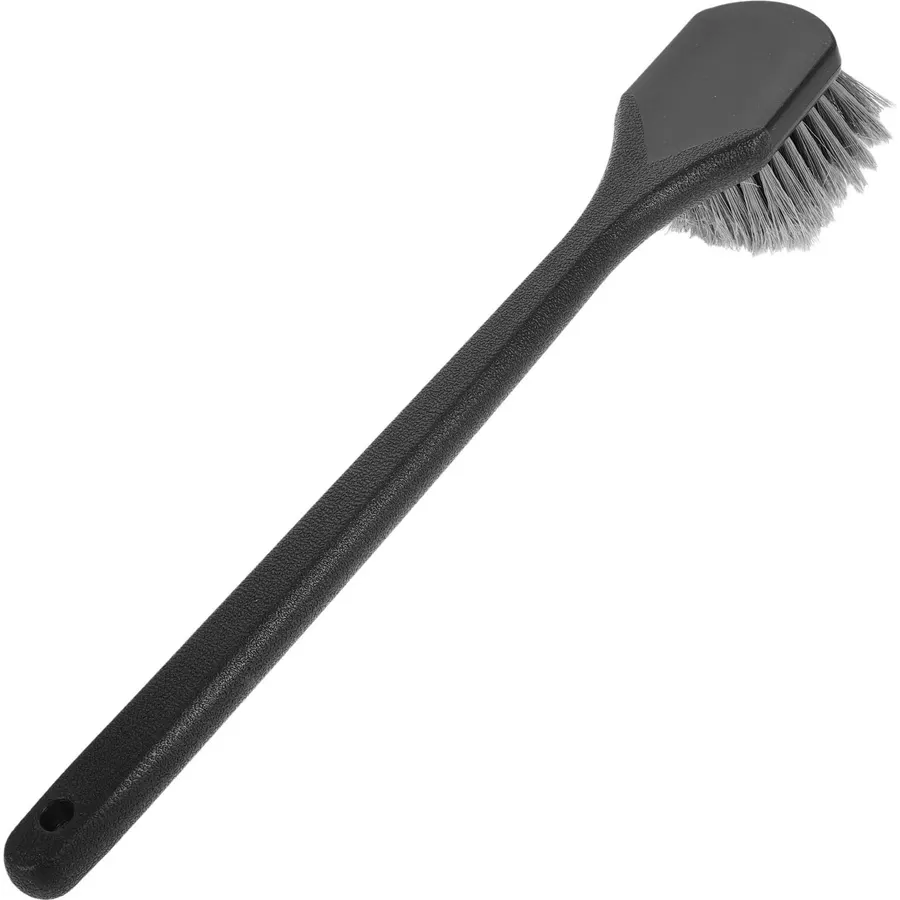 Long Handle Wheel Cleaning Brush, Plastic Rim Scrub Brush for Car Detailing