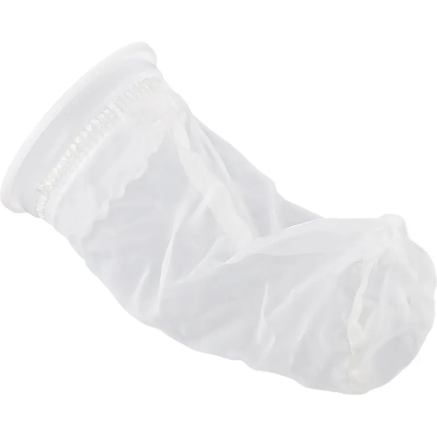 Nylon Mesh Filter Bag For Dn75 Ibc Rainwater Tank With 200 Fine Screen And 105mm Outer Diameter For Industry Paint Fish Tank Water Purification System White Reusable Top Opening Design