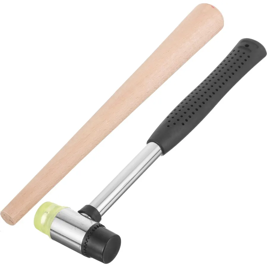 Ring Adjuster Mandrel Stick Set with Rubber Hammer for Jewelry DIY Work