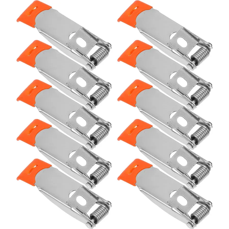 SHINEOFI 10pcs Orange PVC Recessed Downlight Spring Clips