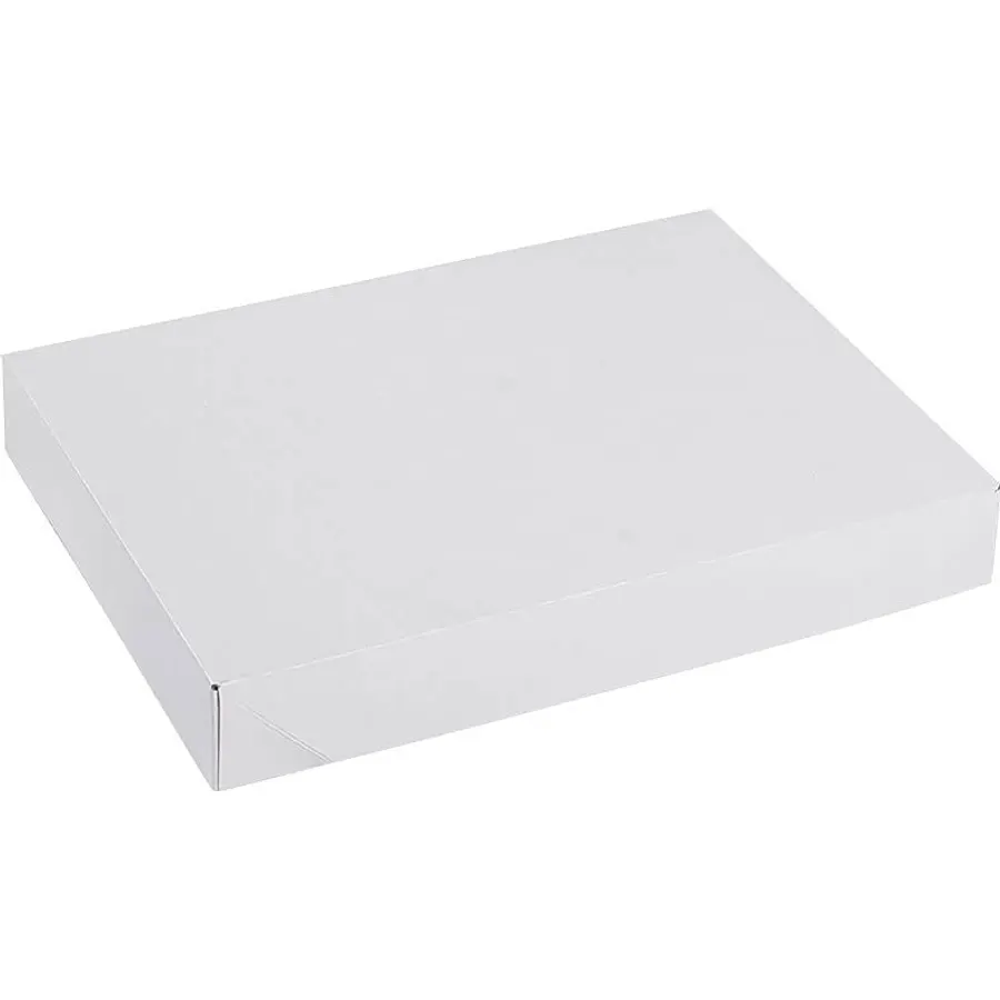 SSWBasics 11 1/2 x 8 1/2 x 1 5/8 inch White Apparel Boxes - Case of 100