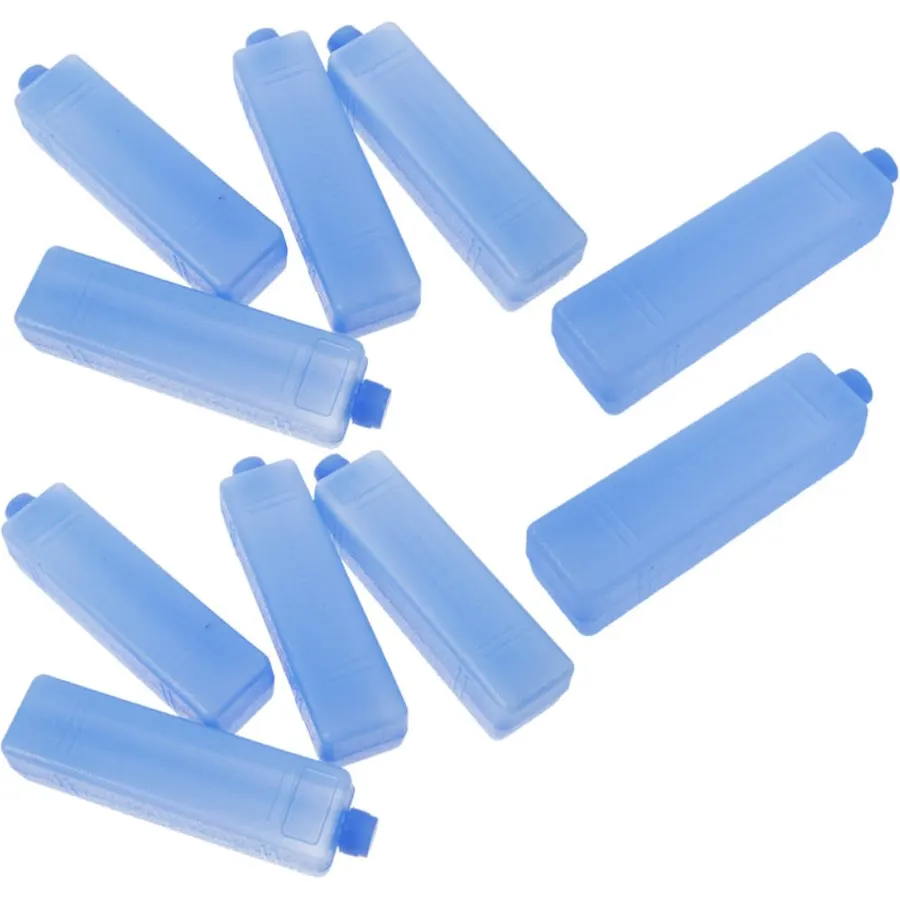 ULTECHNOVO 10pcs Reusable Cooling Ice Pack Blue PE Block and Medicine